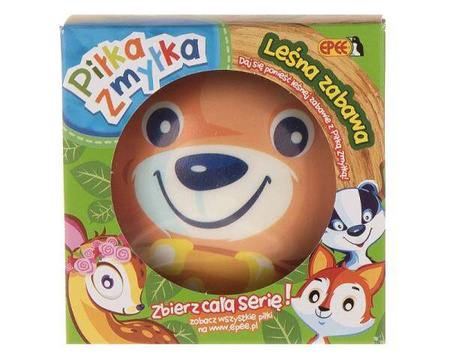 Piłka zmyłka Leśna zabawa wzór NIEDŹWIADEK 10 cm
