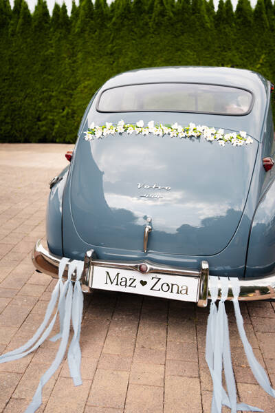 Tablica rejestracyjna na samochód Mąż Źona 59x11,5 cm