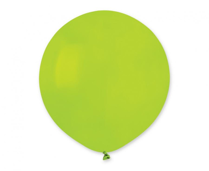 Balon Gemar jednokolorowy 19 cali 25 szt. Green - Jasny Zielony