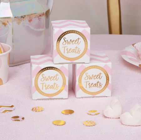 Pudełeczka na prezenty Sweet Treats różowe 10 szt.
