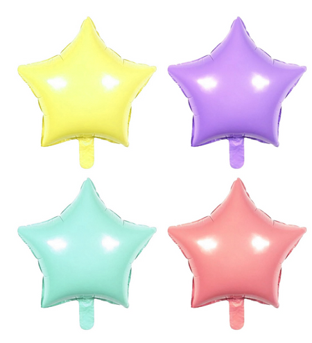 Gwiazdka PASTELOWA balon foliowy 18"