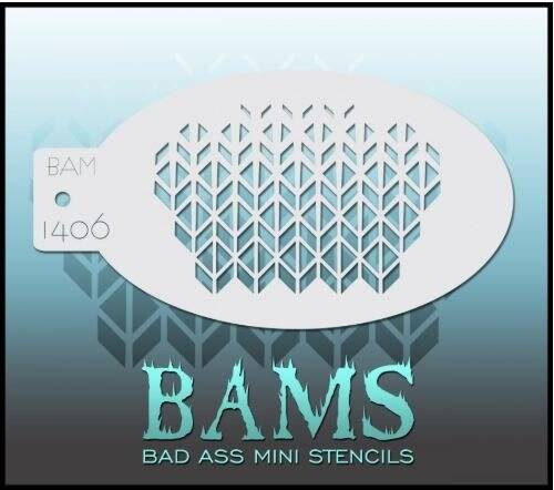 Szablon do malowania twarzy i ciała Bad Ass Mini Stencils