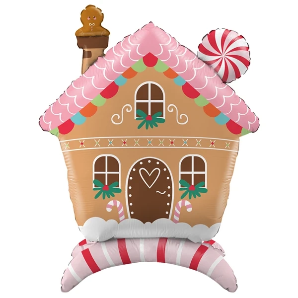 Balon foliowy stojący domek CHATKA Z PIERNIKA 76 cm