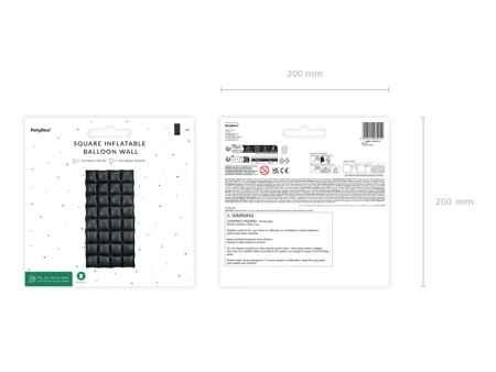 Panel Ścianka balonowa kurtyna czarna 55 x 110 cm