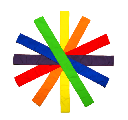 ZESTAW 6 szt SZARF SZKOLNYCH w 6 kolorach MIX