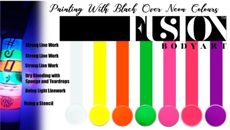 Neon UV Fusion Body Art farba do twarzy i ciała 32g