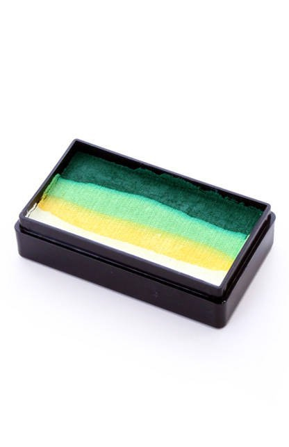 Farba do twarzy Split Cake 28g WHITE/ YELLOW/ LIME/ D. GREEN PartyXplosion
