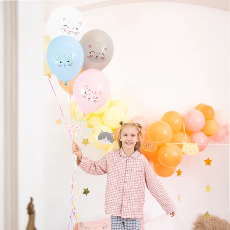 Balony gumowe Kotki 12 cali 6 szt.