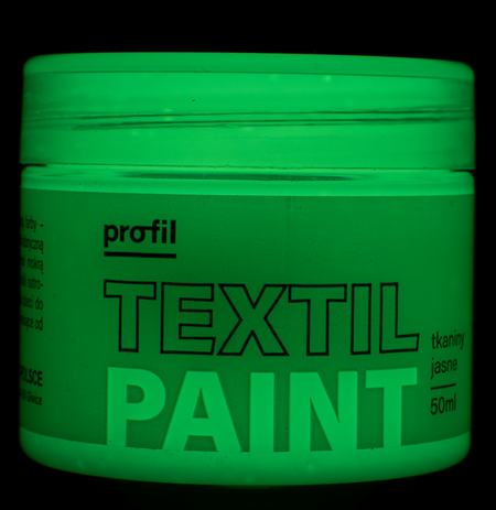 Farba do tkanin FOSFOROWA luminescencyjna PROFIL
