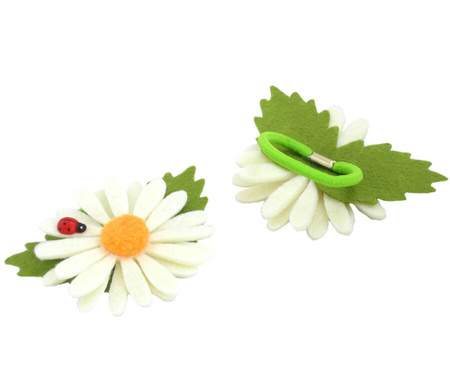 Filcowe stokrotki wiosenna dekoracja 3 wzory do wyboru