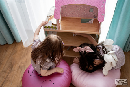 Dream Pouf pufa poduszka srebrna ekoskóra 1 szt.