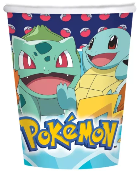 Kubeczki papierowe POKEMON 8 szt
