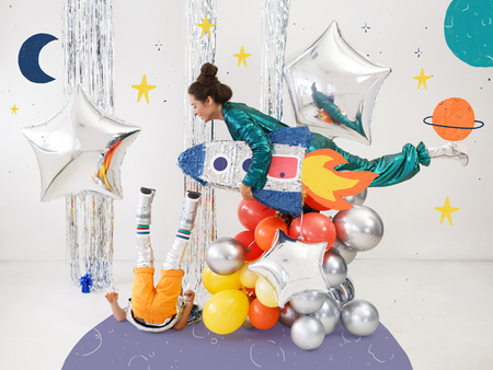 Gwiazdka duża - balon foliowy 70 cm różne kolory