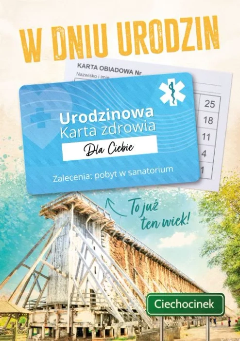 Kartka urodzinowa Urodzinowa Karta Zdrowia