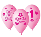 Balony Gemar 12 cali 5 szt Mam już roczek