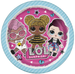Talerzyki papierowe LOL Surprise okrągłe 23 cm 8 szt.