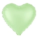 Balon foliowy serce satynowe matowe 18 cali miętowe
