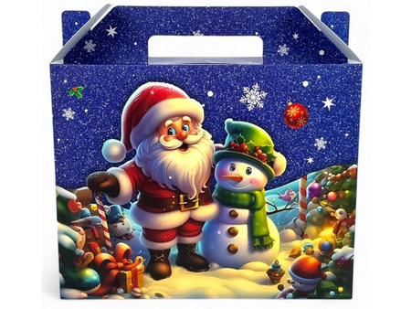 Pudełko prezentowe świąteczne 26 x 28 cm MIX wzorów