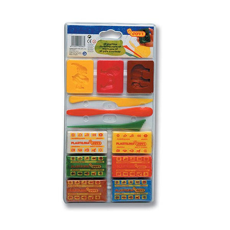 Plastelina ZESTAW nożyki i formy JOVI