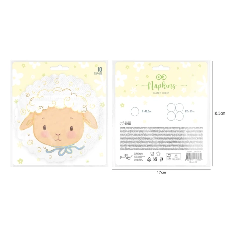 Serwetki papierowe Baranek Owieczka 10 szt.