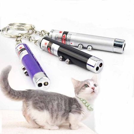 Brelok laserek punktowy z lampką LED 1 szt.