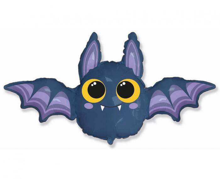 Nietoperz granatowy balon foliowy 24 cale