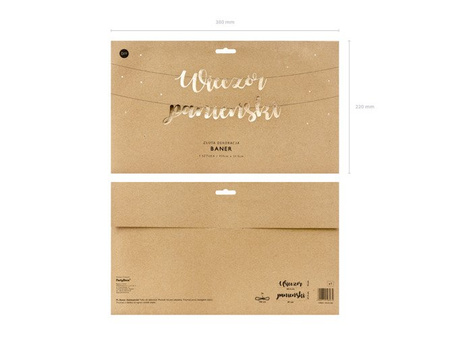 Baner "Wieczór panieński" złoty