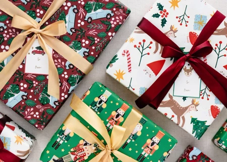 Papier ozdobny ŚWIĄTECZNY do pakowania prezentów 70x200 cm