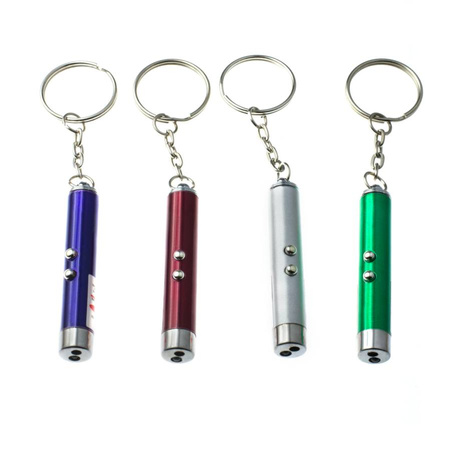 Brelok laserek punktowy z lampką LED 1 szt.