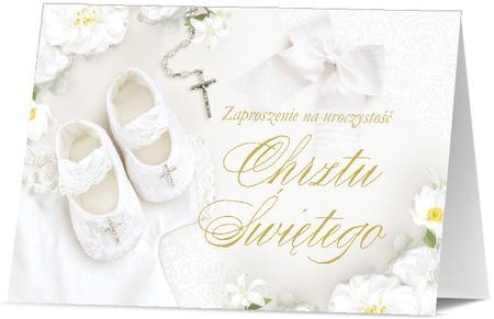 Zaproszenie na Chrzest Święty 1 szt.