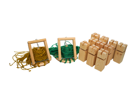 Gra integracyjna Wieża DŻWIG Wieża współpracy podwójna zielono żółta