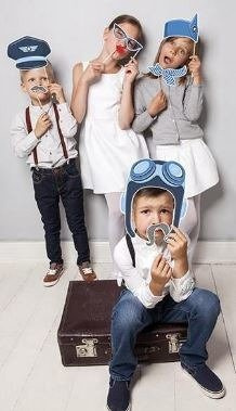 Foto rekwizyty samolot STEWARDESSA 4 szt