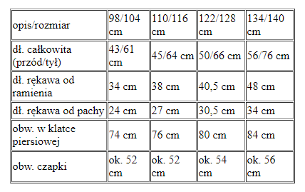 Strój Pan BIEDRONKA bluzka