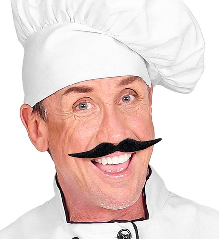 Wąsy czarne hiszpańskie Dali zorro kucharz