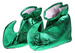 Buty Elfa zielone błyszczące 27 x 24 cm
