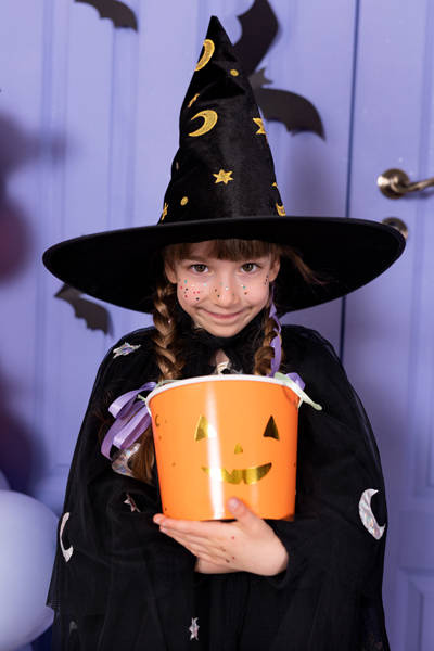 Wiaderko na cukierki Halloween 13,5 cm 2 szt.