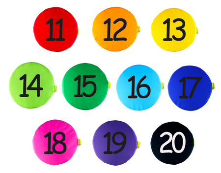Poduszki KODURA zestaw Liczby 11-20 AKSON