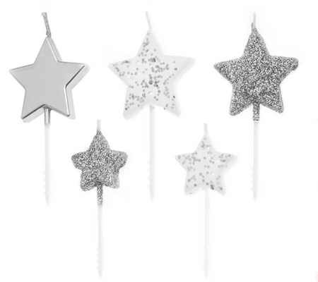 Świeczki urodzinowe na tort Gwiazdki