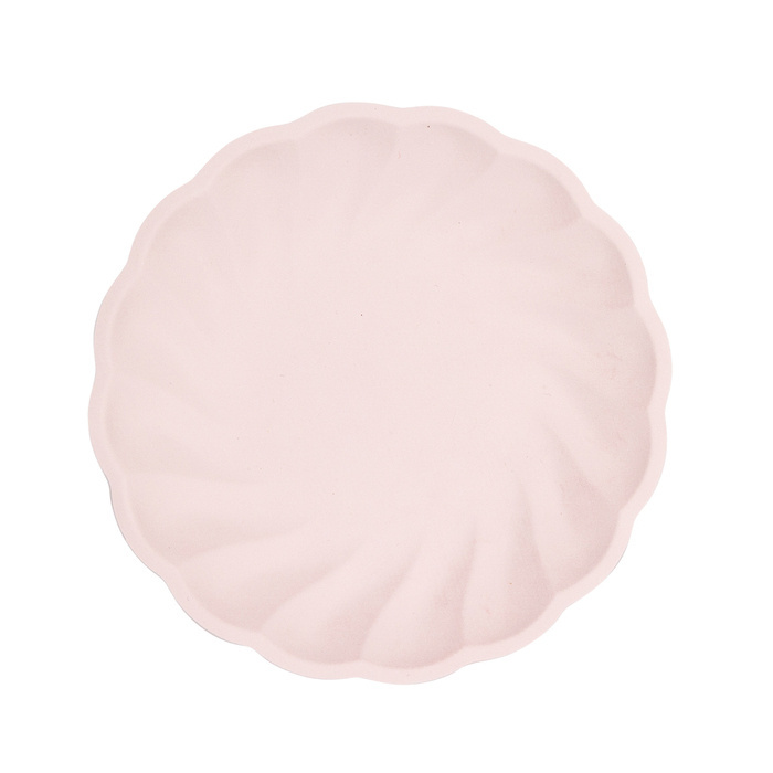 Talerz okrągły Vert Decor 6 szt. 23 cm różowy