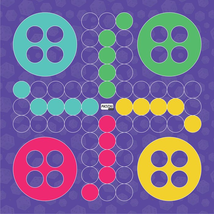 Mata Animacyjna XL Gra planszowa Chińczyk AKSON