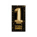 Świeczka urodzinowa cyfra 1 jak balon foliowy złota