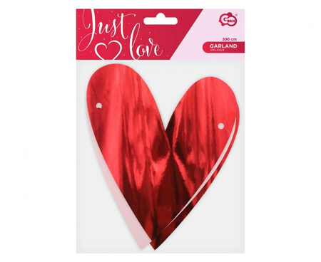 Baner Girlanda SERCA walentynki 200 cm