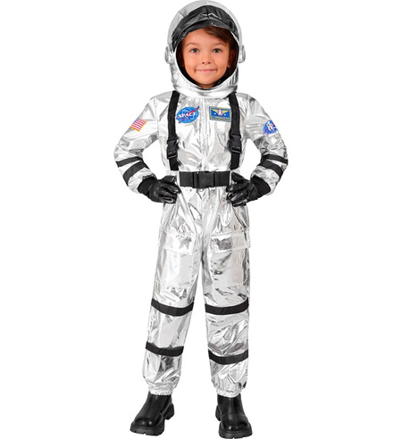 Astronauta srebrny strój dla dzieci