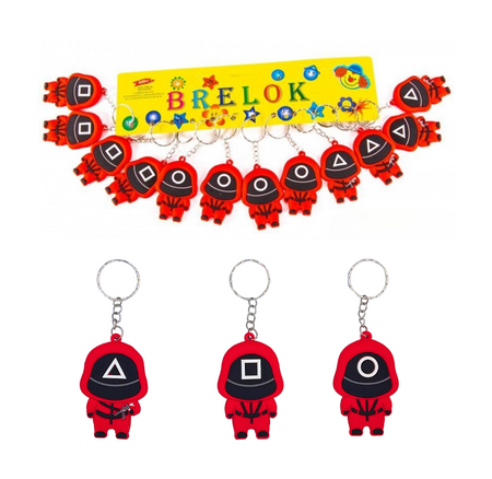 Brelok silikonowy Squid Game mix wzorów