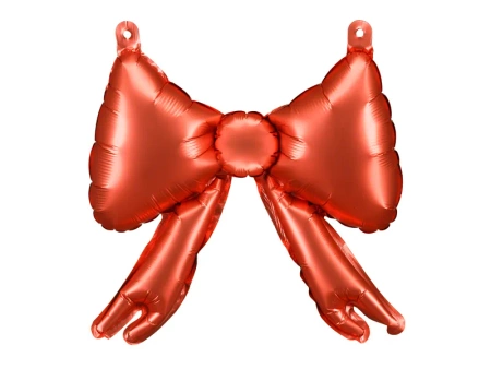 Balony foliowe do girland Kokardy, 25,5 x 25 cm, czerwone 5 szt.