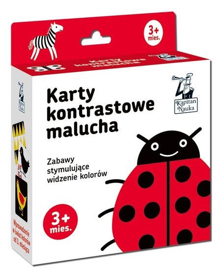 Widzę kolory! KARTY KONTRASTOWE dla malucha 3mies+