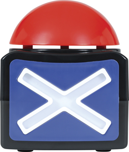 Przycisk do gry X ze światłem i dźwiękiem