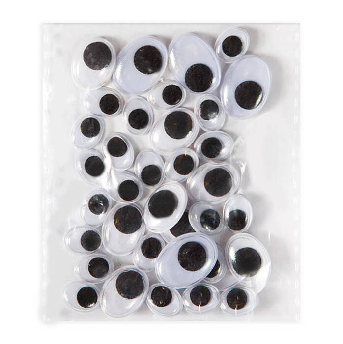 Ruchome oczka OWALNE MIX 36 szt