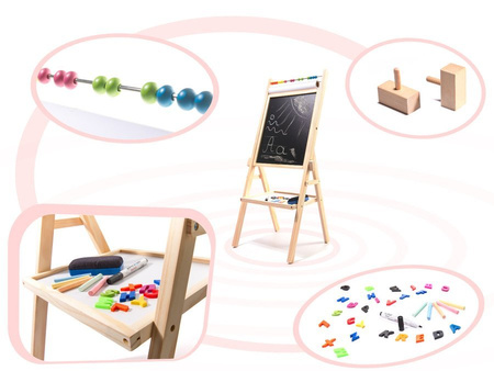 Tablica magnetyczna kredowa + papier liczydło 90cm