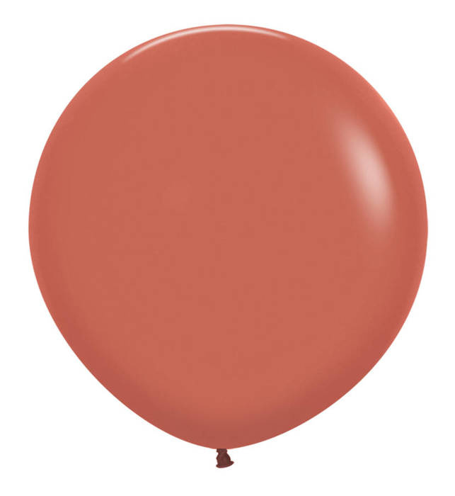 Balon 24 cale Sempertex Solid 1 szt. Terracotta